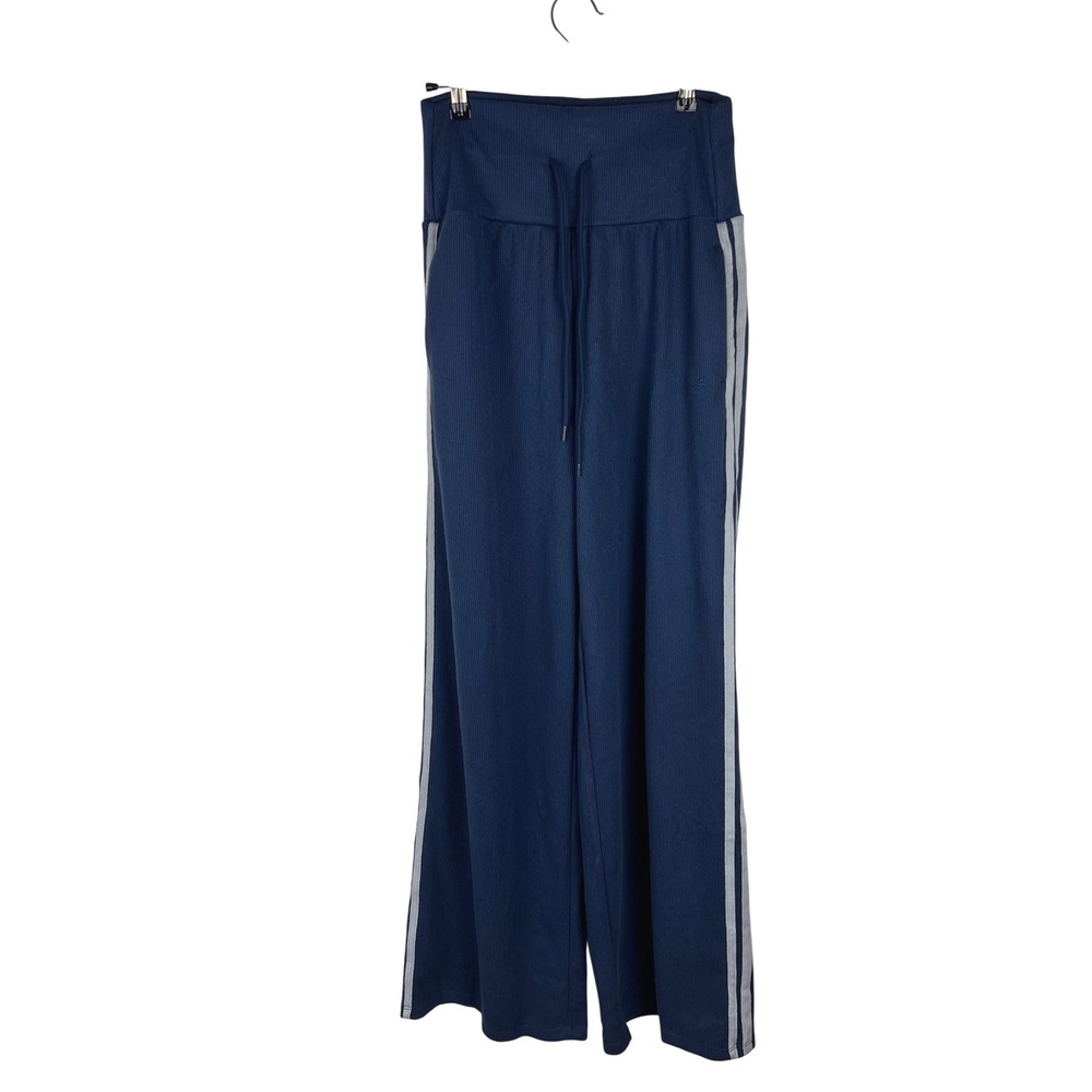 Halara Ribbed SoCinched High Waisted Tummy Control Drawstring Wide Leg Pant S R - Picture 2 of 16